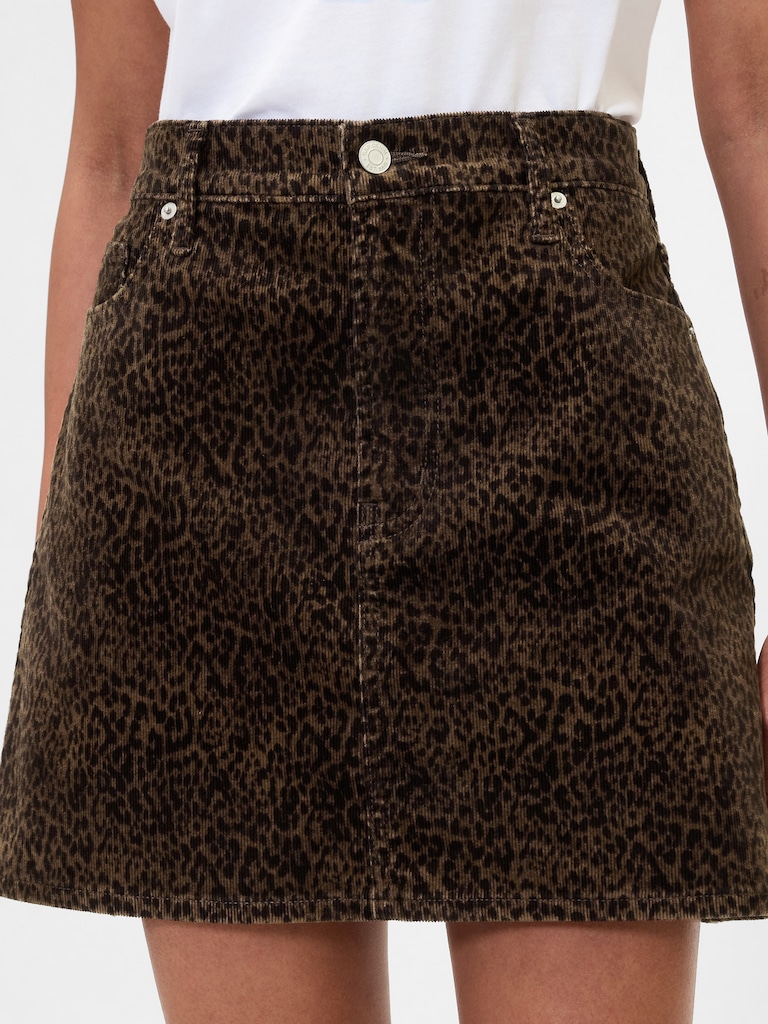 Corduroy Mini Skirt