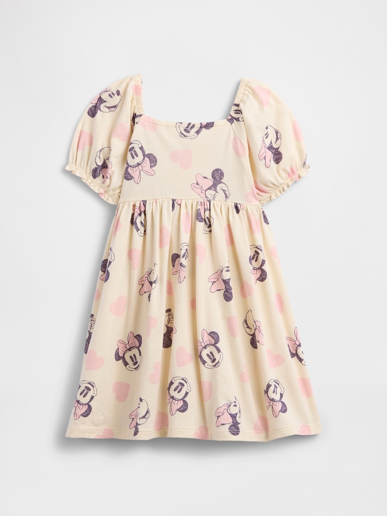 babyGap × Disney Minnie Mouse Smocked Puff Sleeve Dress