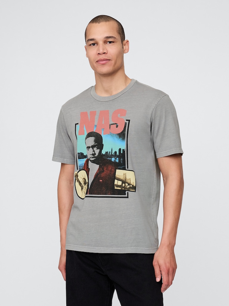 Nas Relaxed Graphic T-Shirt