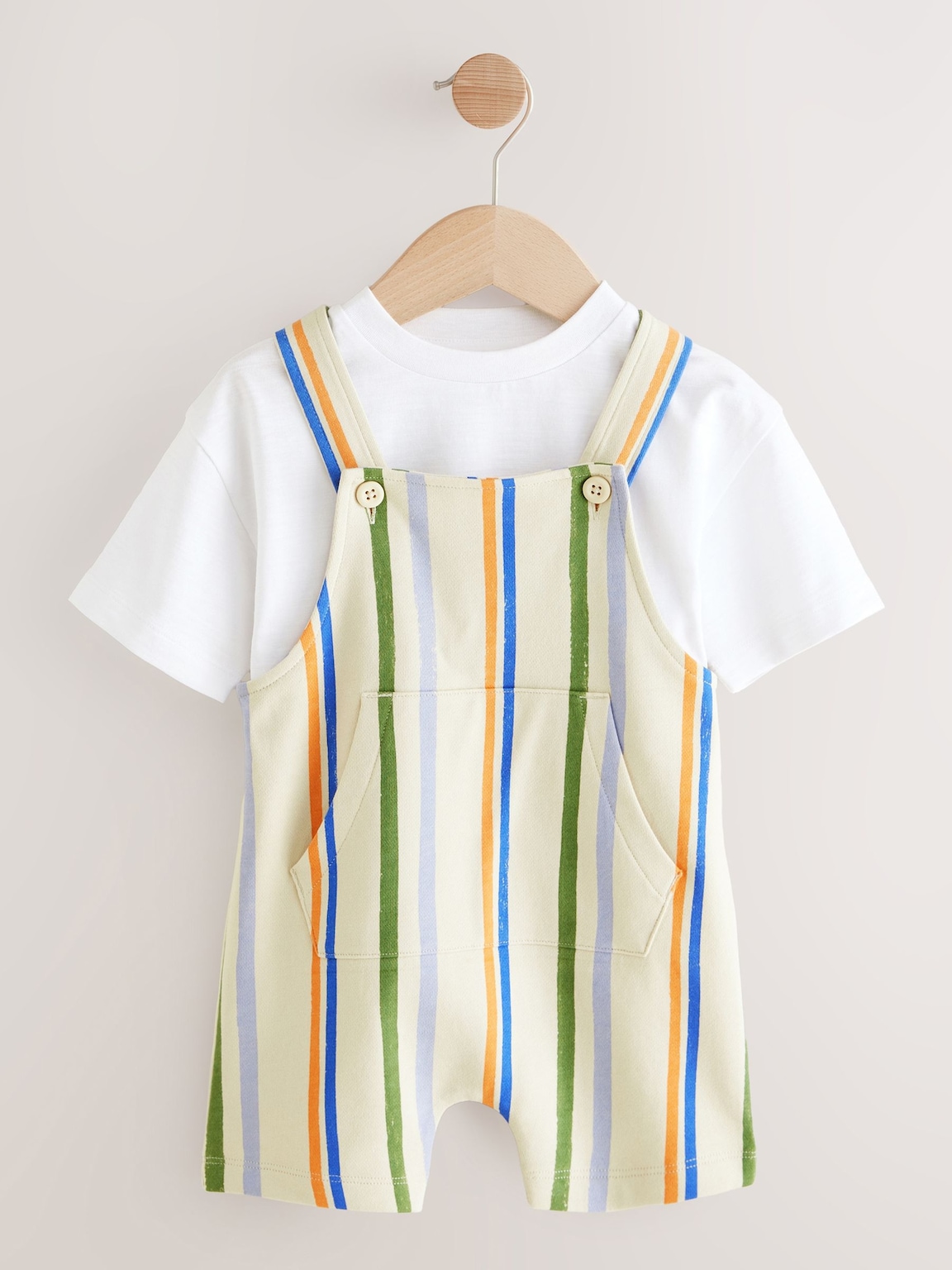 NEXT Toddler Striped Jersey Shortall Set