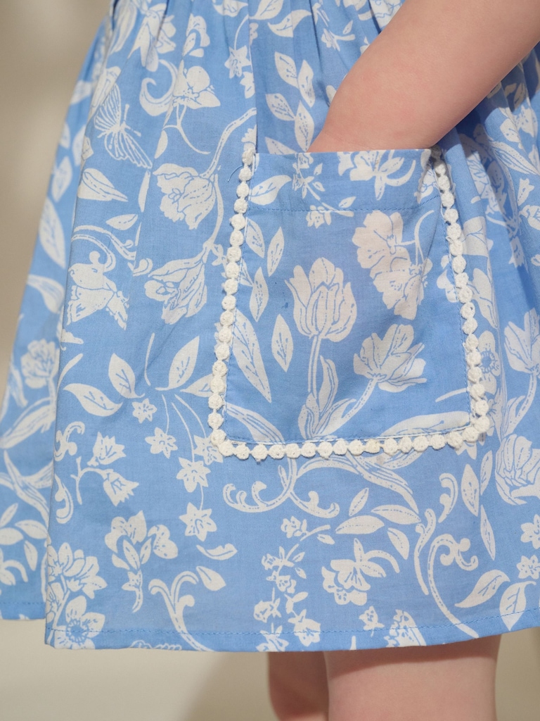 NEXT Toddler Button-Down Ditsy Floral Dress