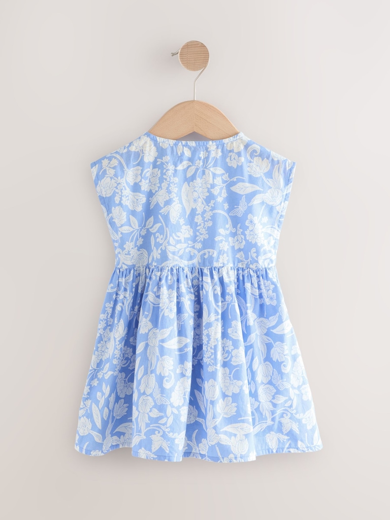 NEXT Toddler Button-Down Ditsy Floral Dress