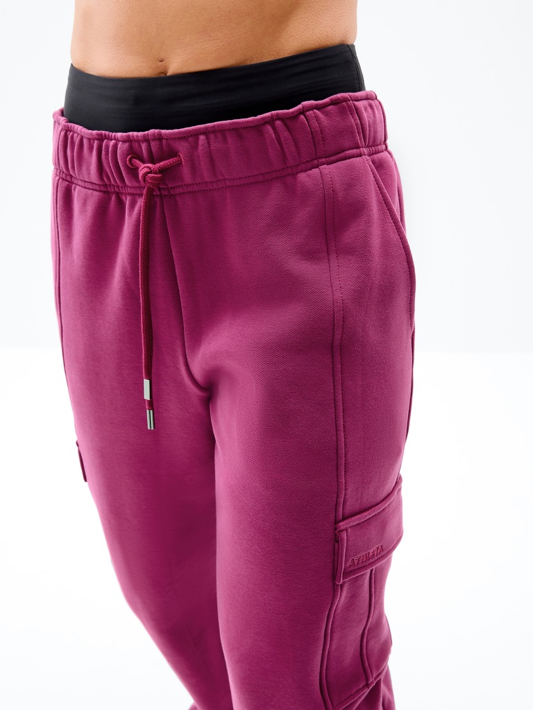 Terry Mid Rise Cargo Jogger