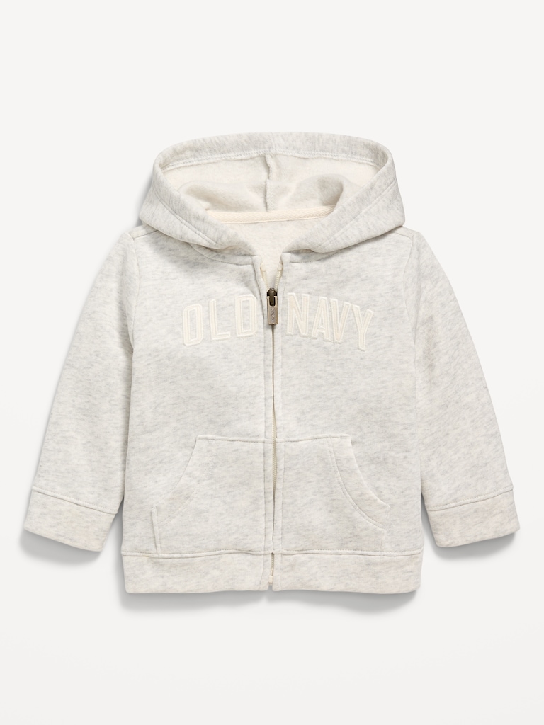 Logo-Graphic Zip Hoodie for Baby