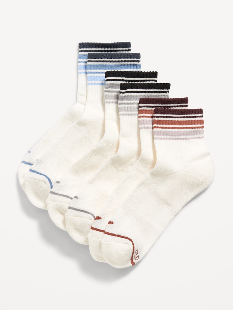Athletic Quarter Crew Sock 3-Pack for Women
