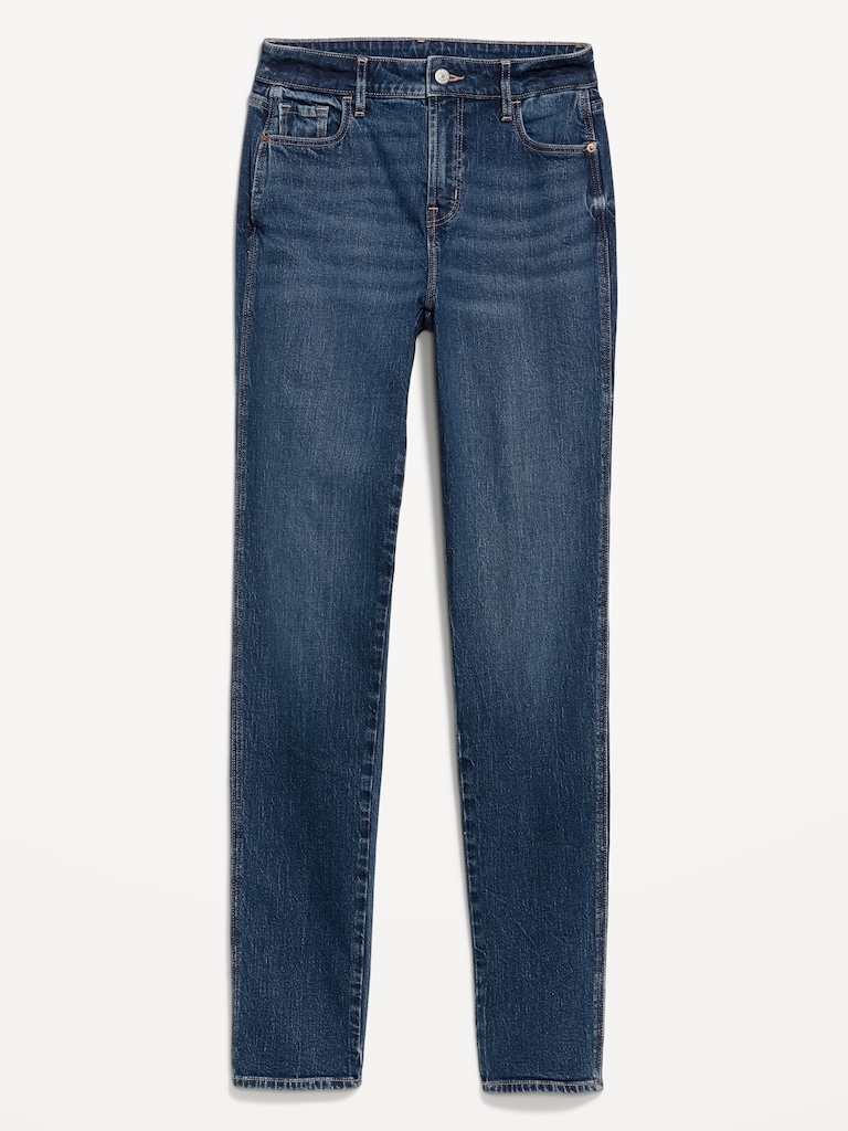 High-Waisted Vintage Slim Jeans