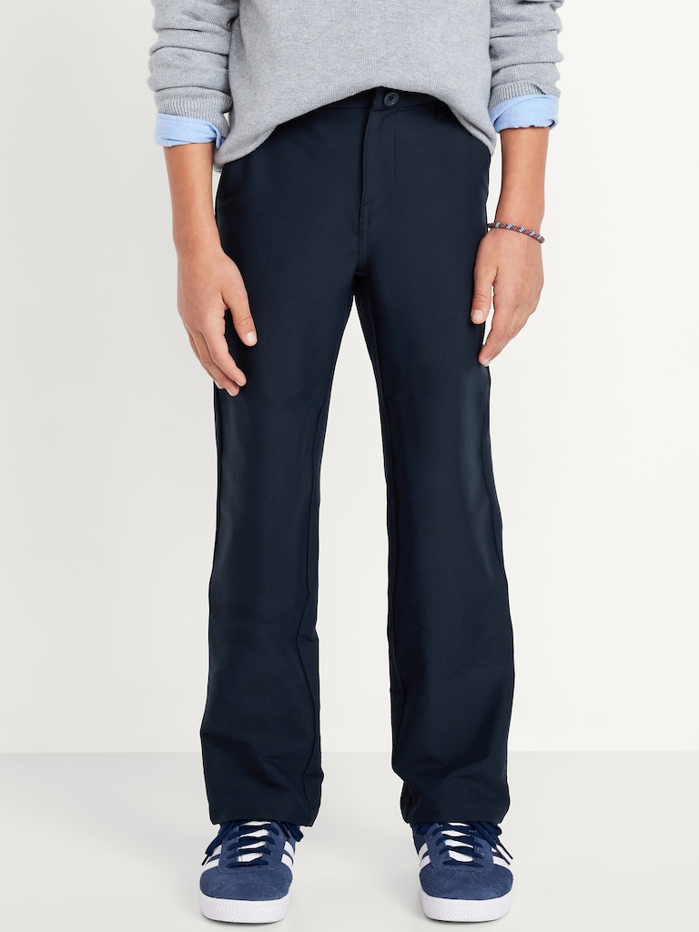 School Uniform Quick-Dry Tech Straight Leg Pants for Boys