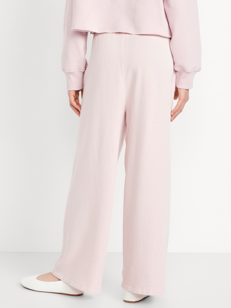 Baggy Fleece Straight-Leg Sweatpants for Girls