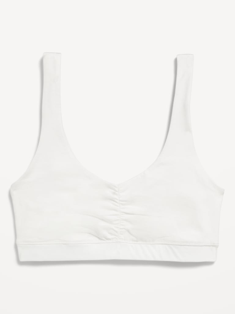 Ruched Cotton Bralette