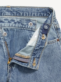 Super Baggy Embroidered Crossover Wide-Leg Jeans for Girls