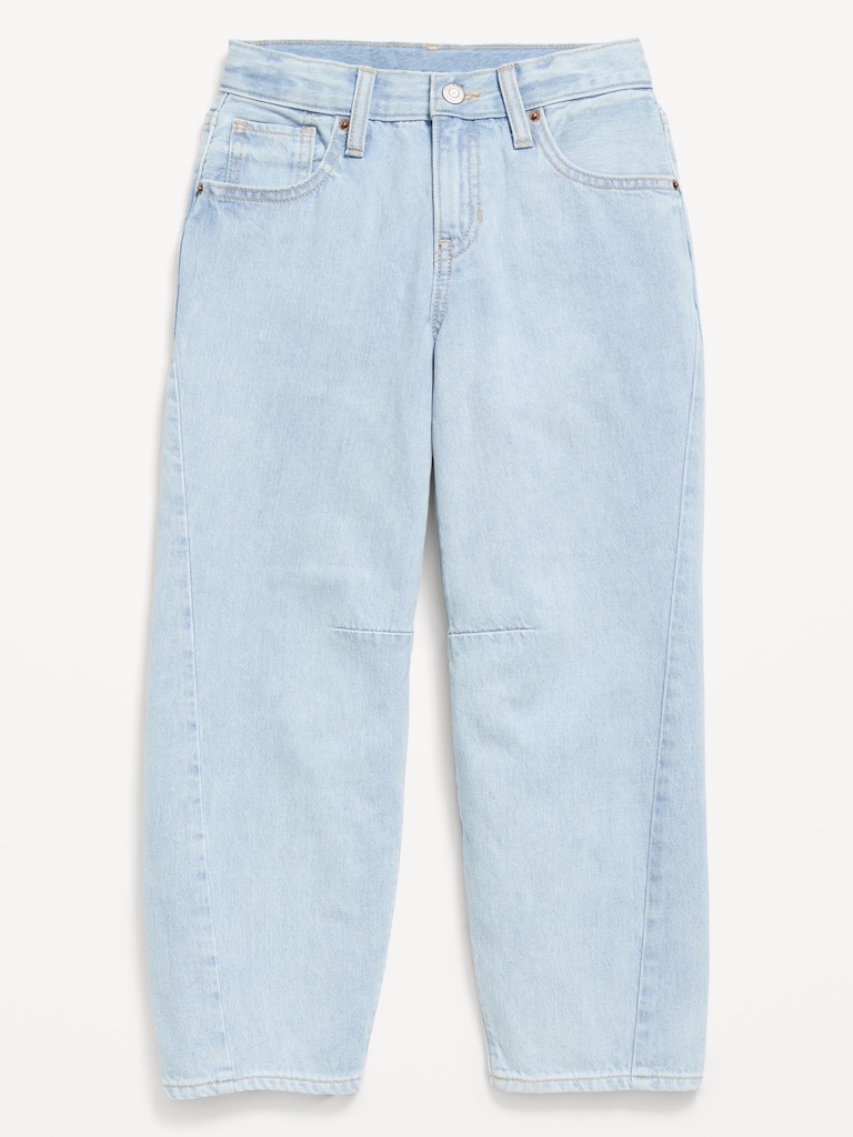 Super Baggy Barrel-Leg Jeans for Girls