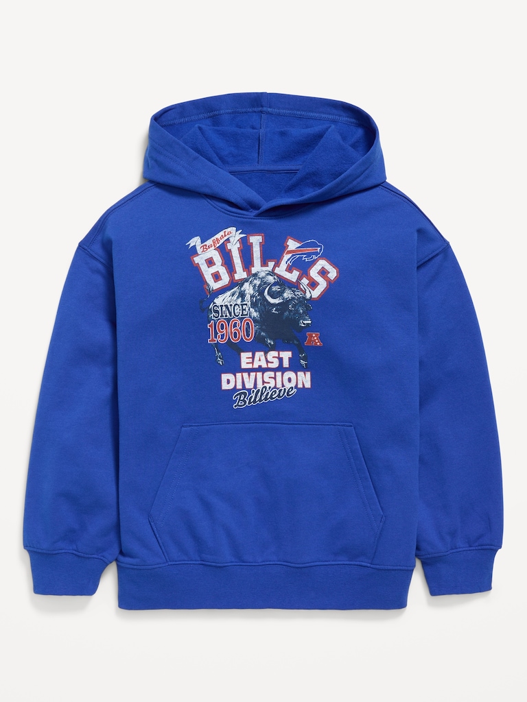 Buffalo Bills Oversized Pullover Hoodie for Boys