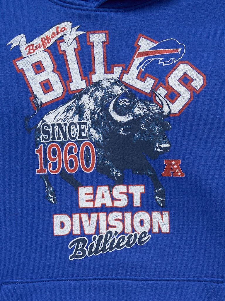 Buffalo Bills Oversized Pullover Hoodie for Boys