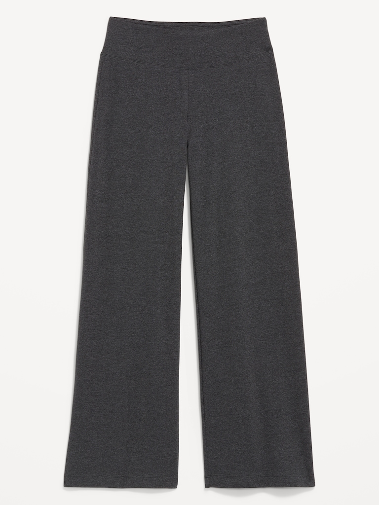 Mid-Rise Jersey Super Wide-Leg Leggings