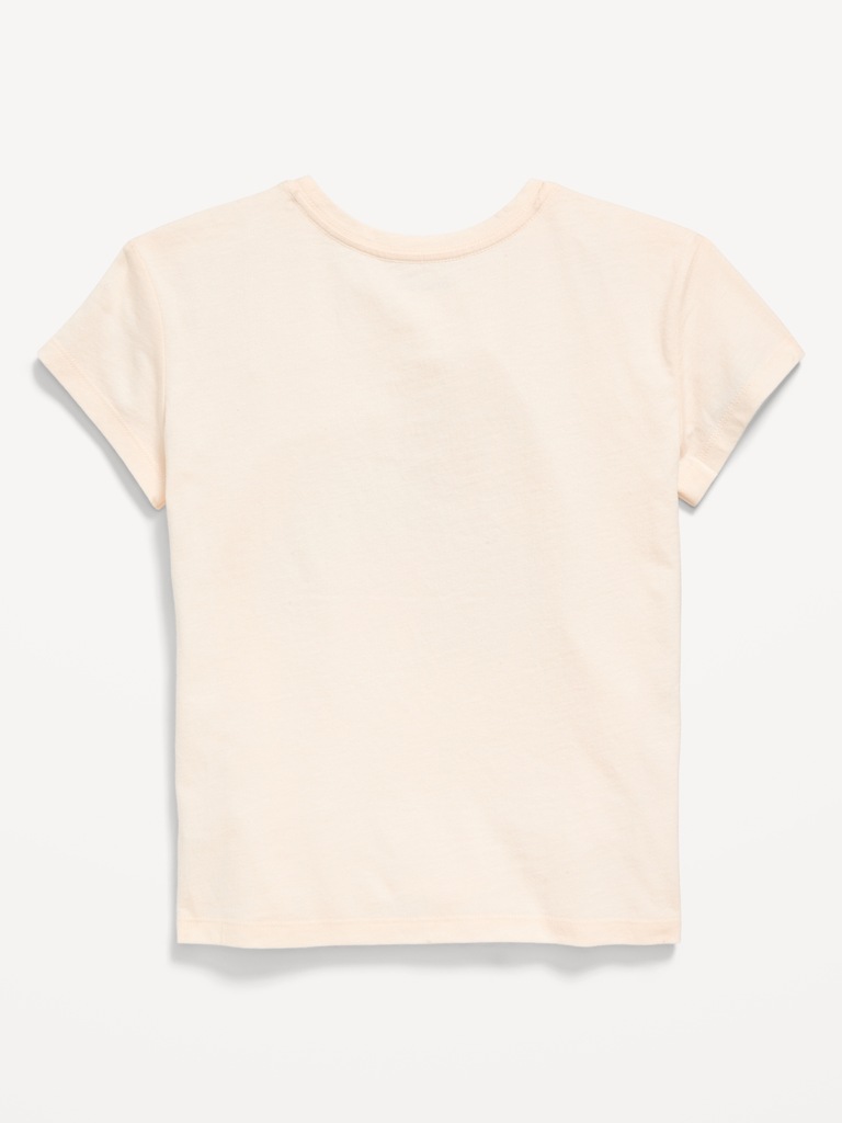 T-shirt à manches courtes à imprimé pour fille
