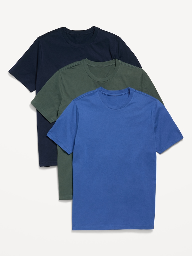 Solid Crew-Neck T-Shirt 3-Pack