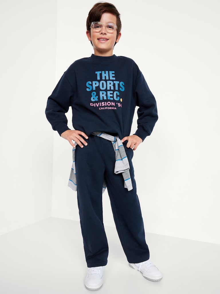 Straight Fleece Sweatpants for Boys