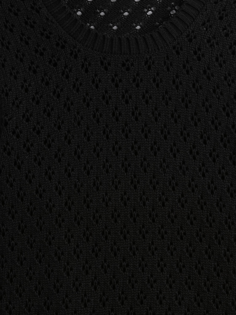 Relaxed Pointelle Balloon-Sleeve Sweater