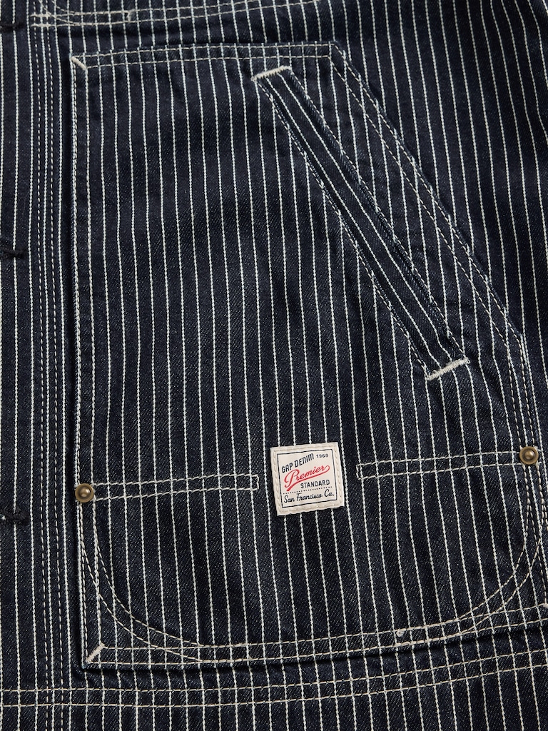 Denim Stripe Chore Jacket
