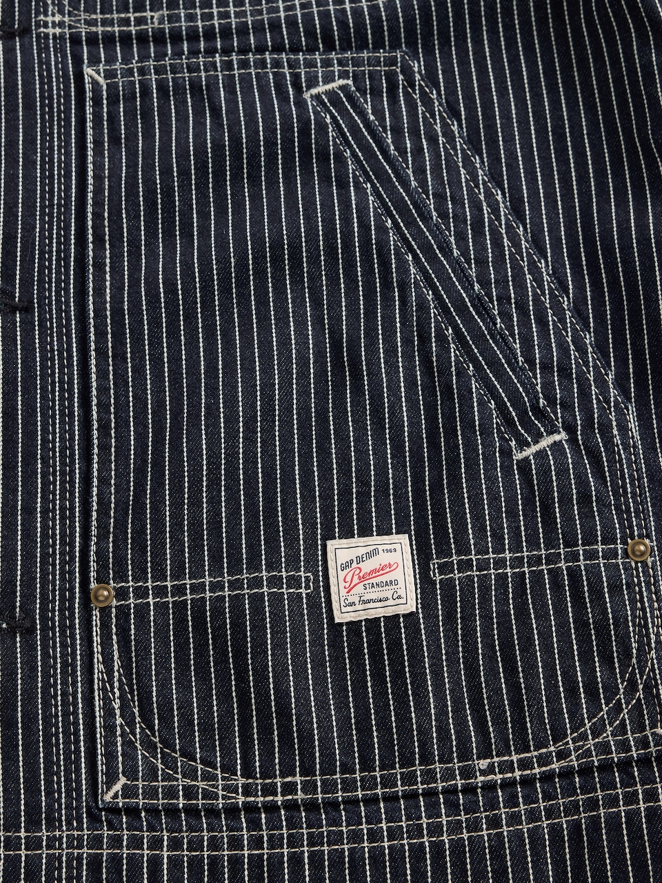 Denim Stripe Chore Jacket