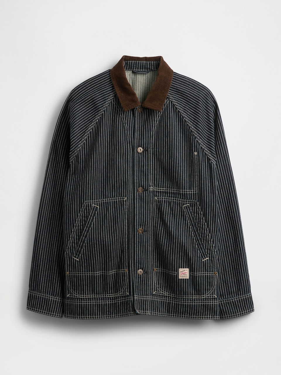 Denim Stripe Chore Jacket