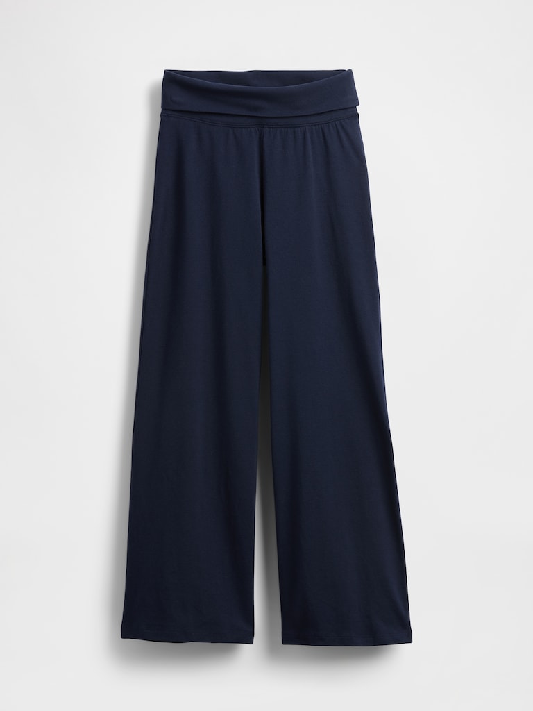 Kids Wide-Leg Foldover Leggings