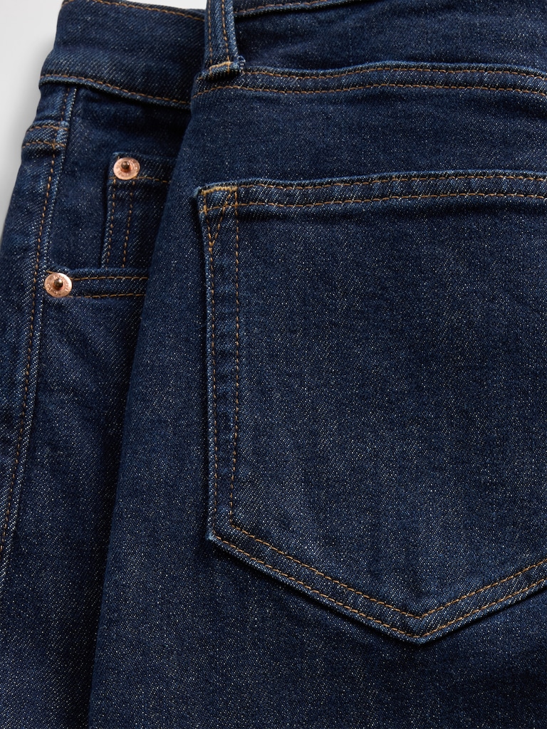 High Rise Stride Wide-Leg Jeans