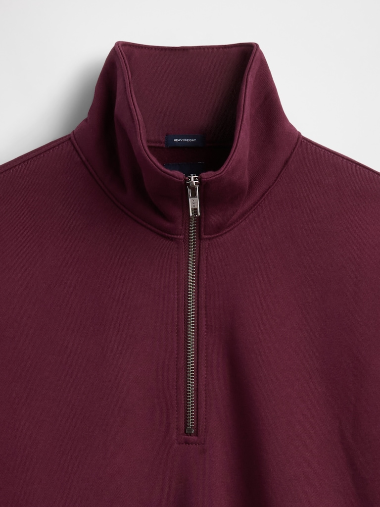Heavyweight Oversized Quarter-Zip Pullover