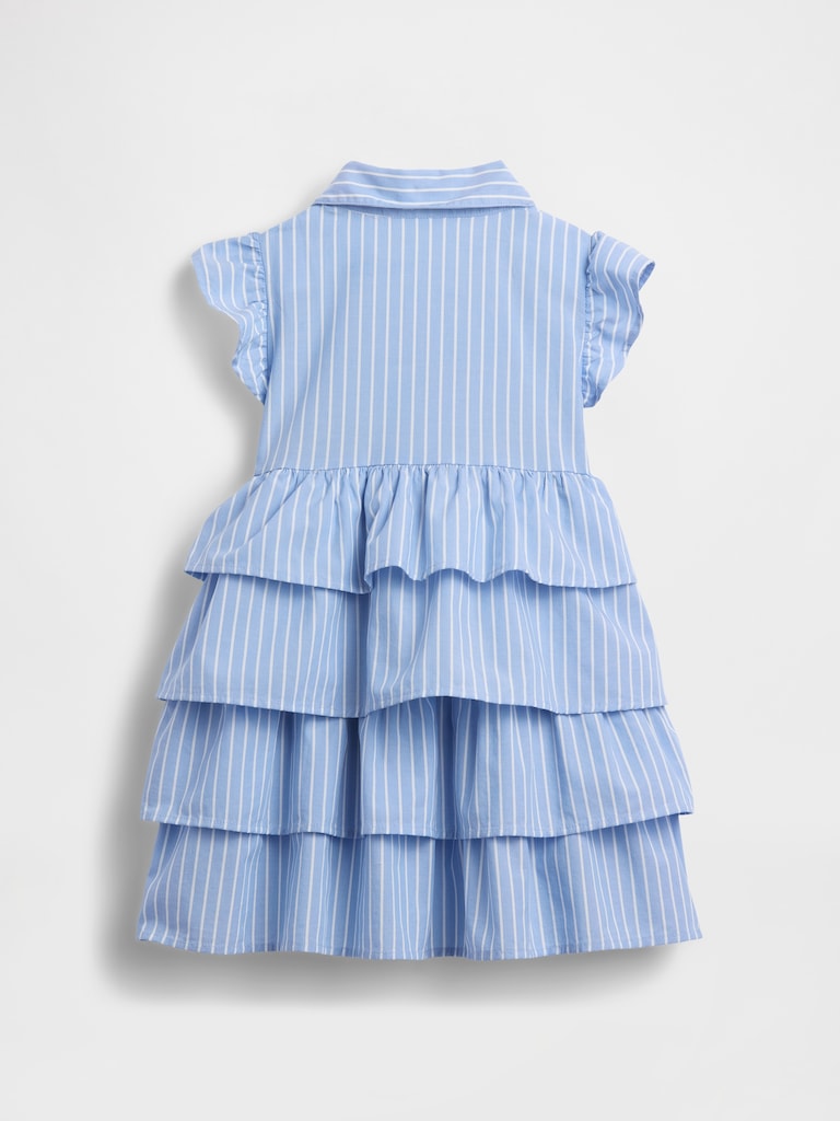 Baby & Toddler Poplin Tiered Shirtdress