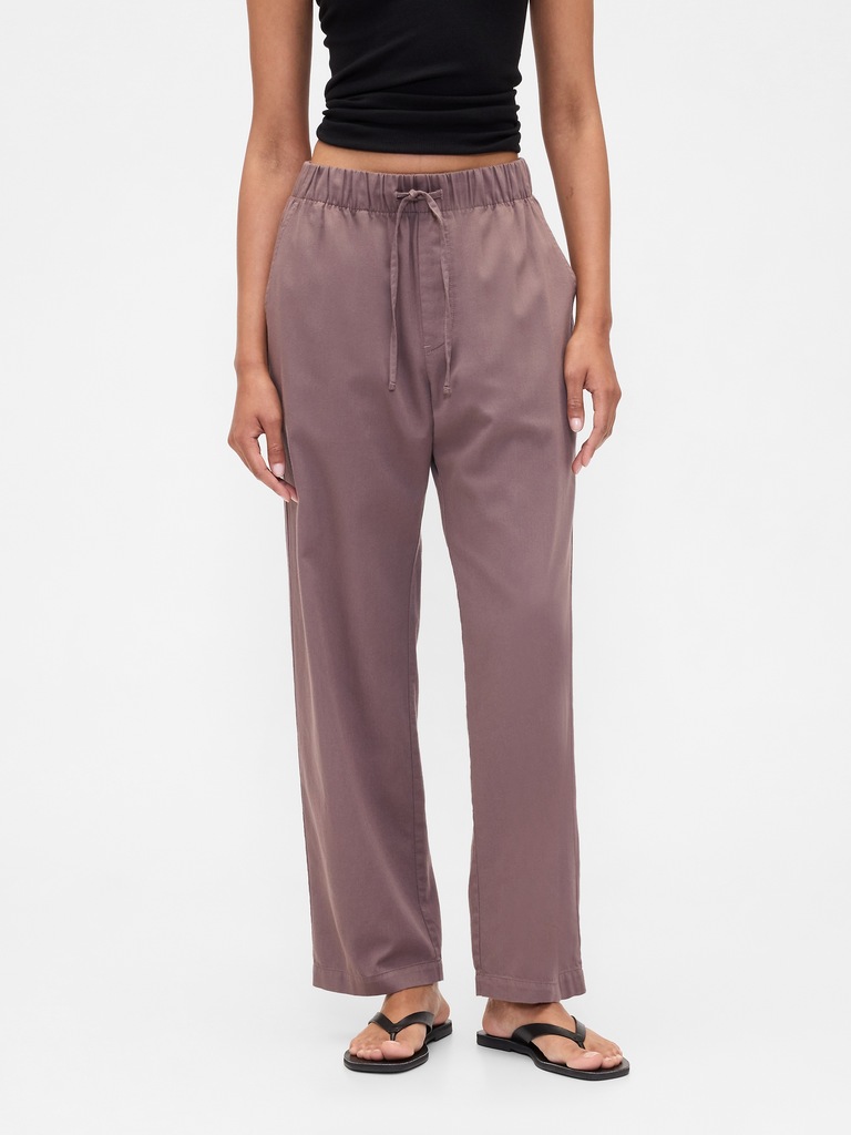 Mid Rise Easy Twill Pants