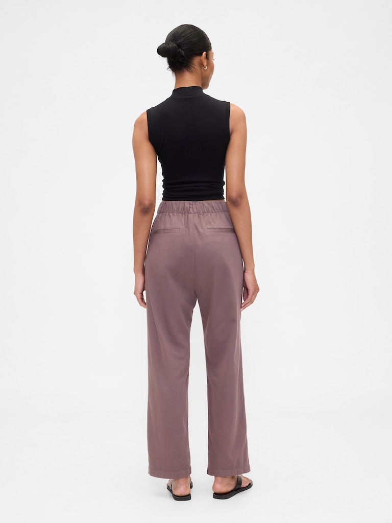 Mid Rise Easy Twill Pants