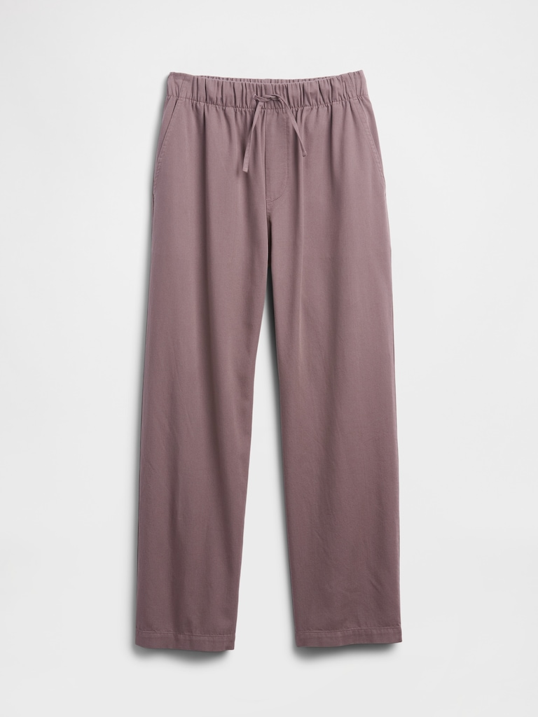 Mid Rise Easy Twill Pants