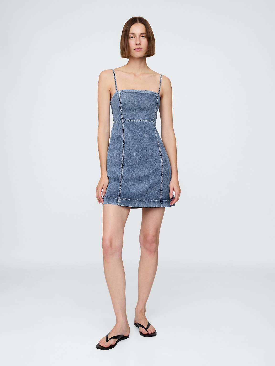 V-Neck Hardware One-Piece Swimsuit