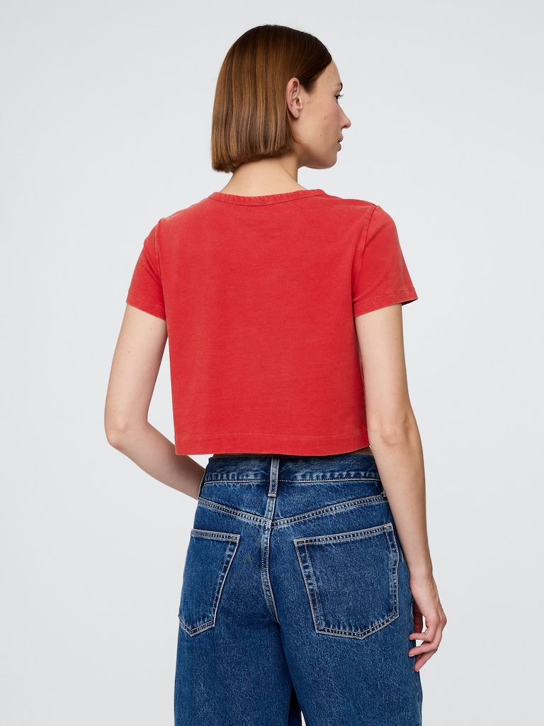 Organic Cotton VintageSoft Crop T-Shirt