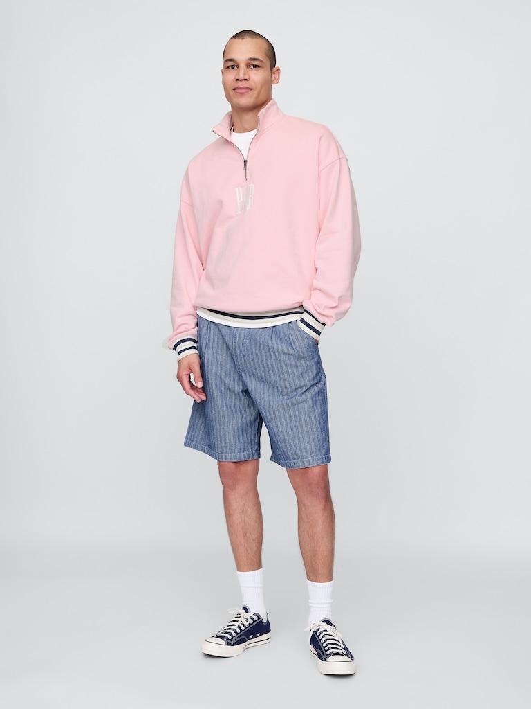 Gap × Malbon Heavyweight Logo Quarter-Zip Pullover