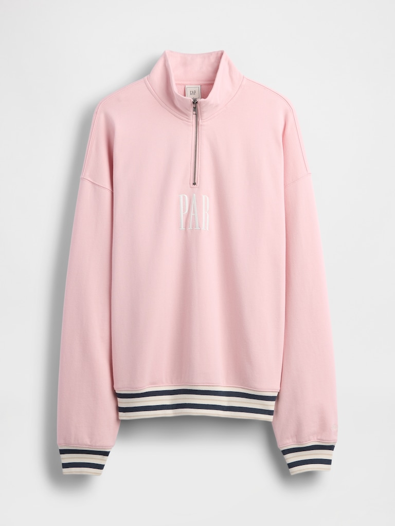 Gap × Malbon Heavyweight Logo Quarter-Zip Pullover
