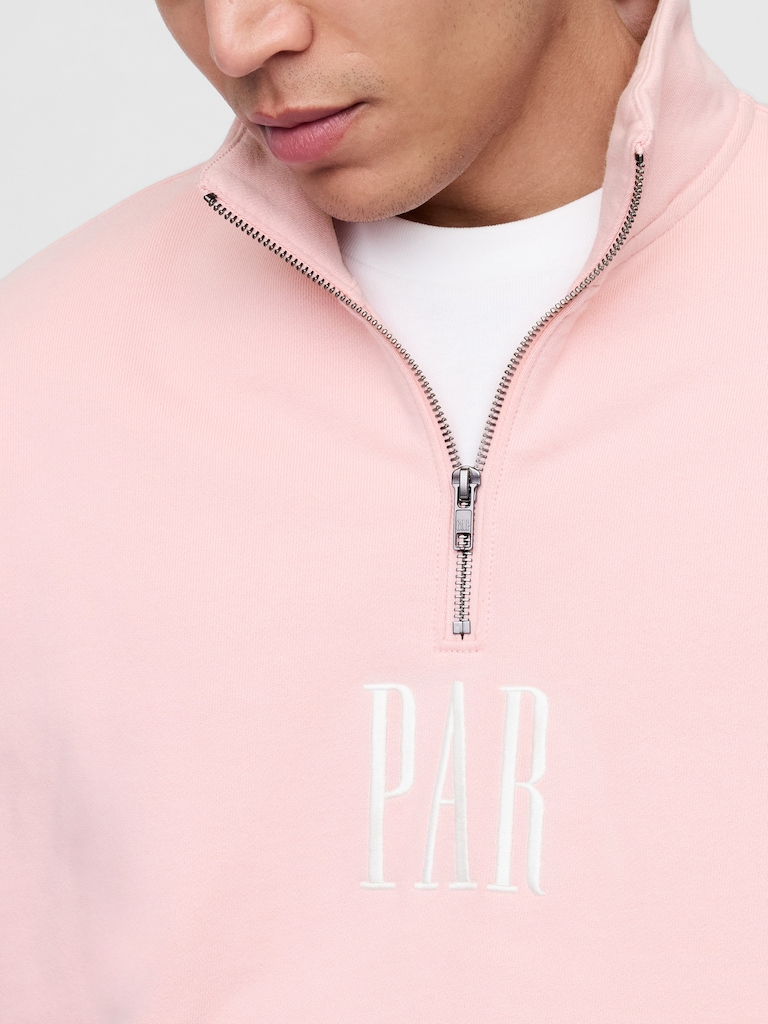 Gap × Malbon Heavyweight Logo Quarter-Zip Pullover