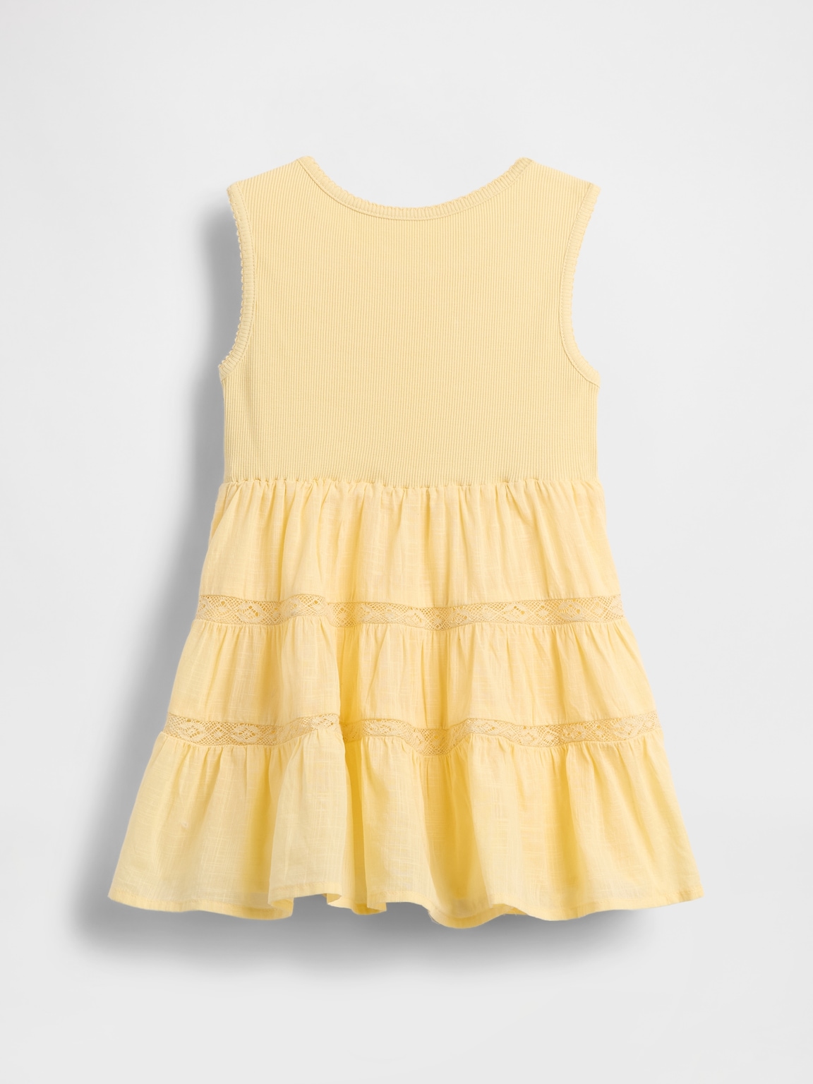Baby & Toddler Lace-Trim Mixed Media Dress