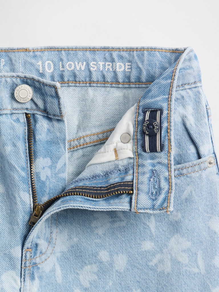 Kids Low Rise Stride Wide-Leg Jeans