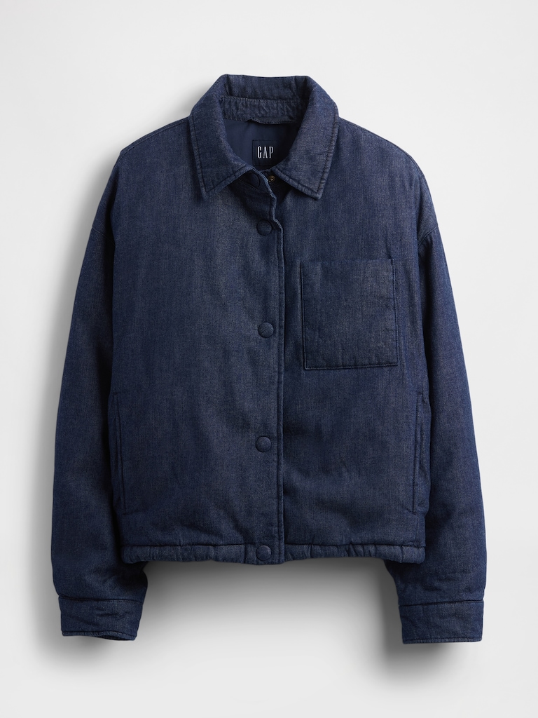 Denim Puffer Jacket