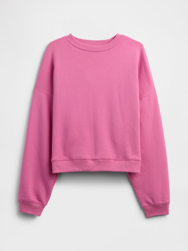 Relaxed Wedge Crewneck Sweatshirt