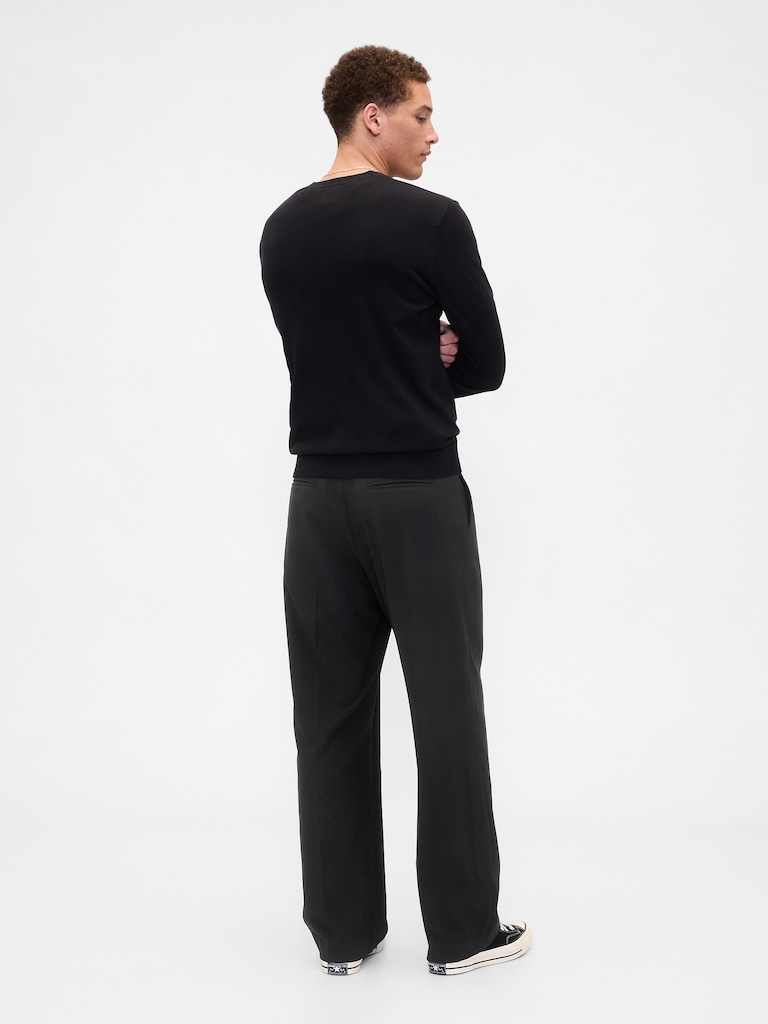 Relaxed Pleated Trousers