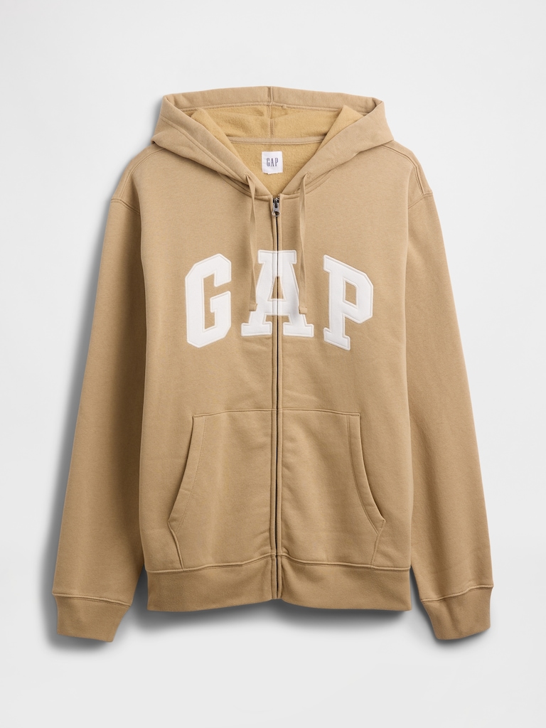 Adult Relaxed Gap Logo Zip Hoodie