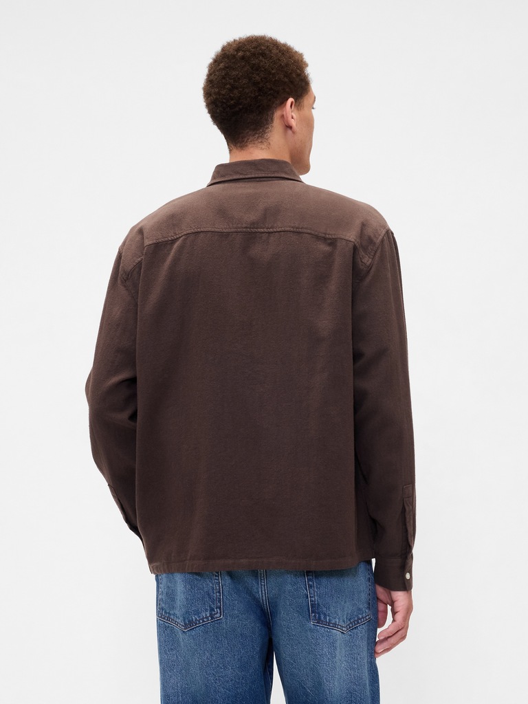 Flannel Shirt in Boxy Fit