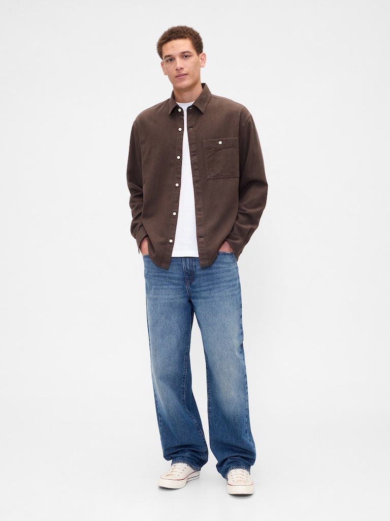 Flannel Shirt in Boxy Fit