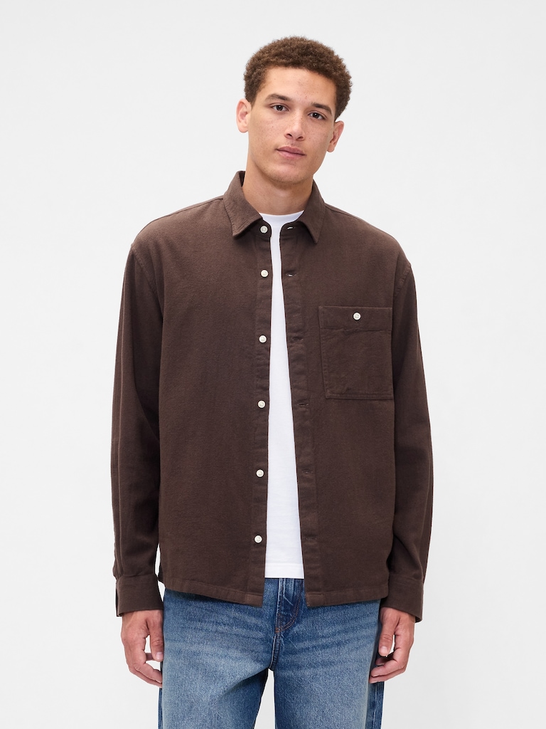 Flannel Shirt in Boxy Fit