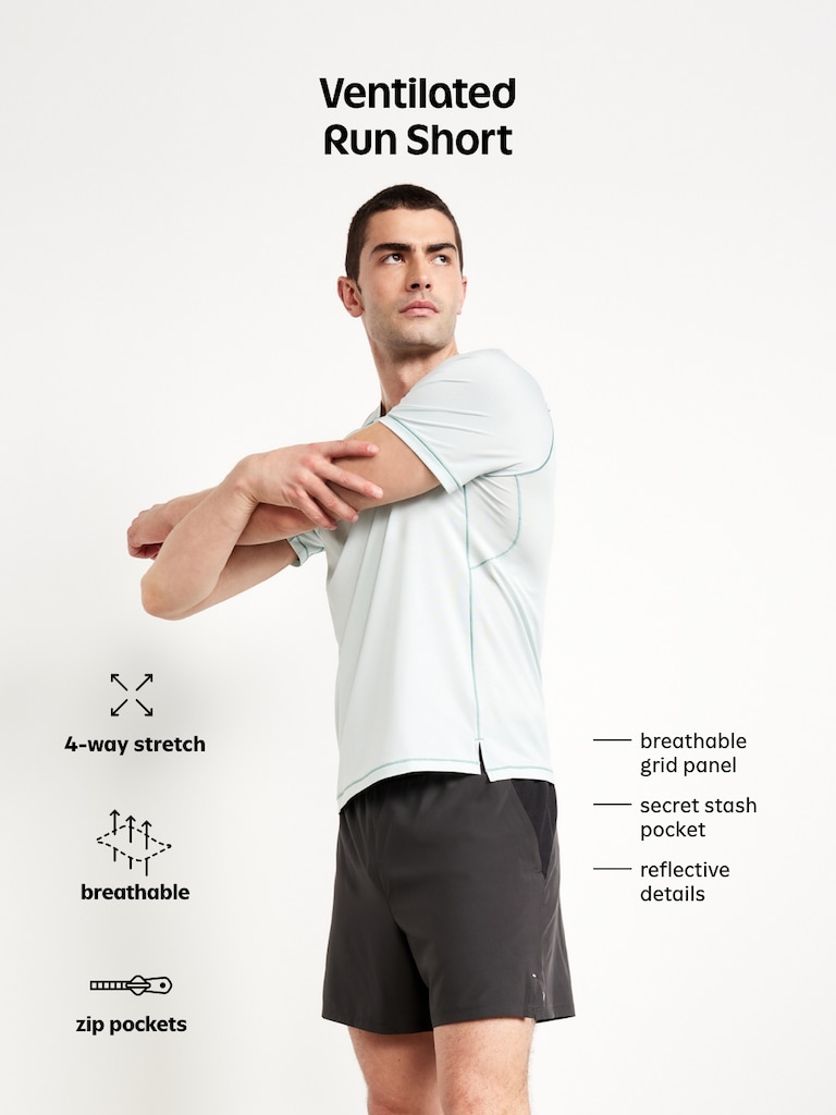 Performance Vent Run Shorts -- 7-inch inseam