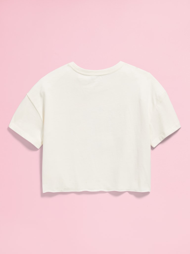 Old Navy x Disney© Cropped Graphic Raw-Edge T-Shirt for Girls