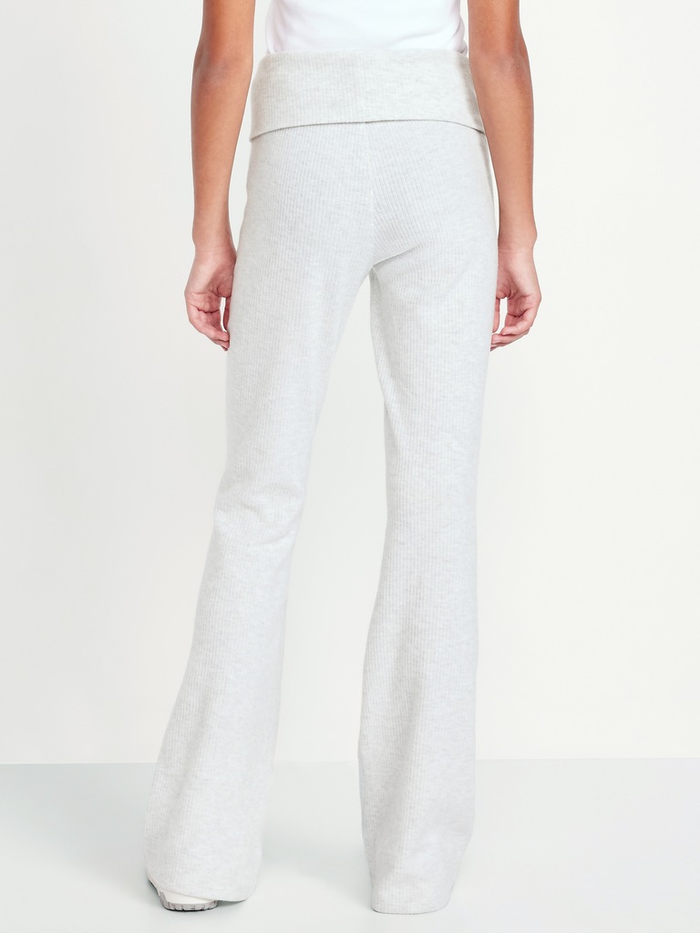 CozePlush Foldover Flare Leggings for Girls