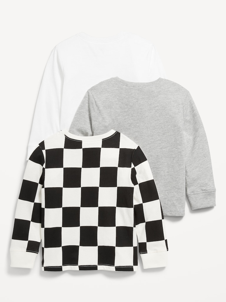 Long-Sleeve T-Shirt 3-Pack for Toddler Boys